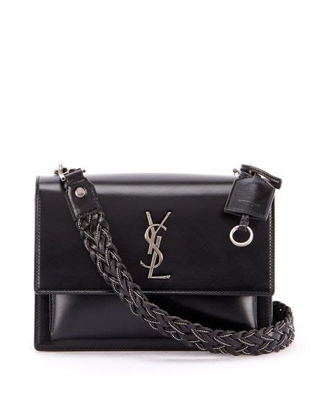 sunset medium ysl monogram flap shoulder bag - silver hardware|Bag Review: YSL Saint Laurent Sunset Medium Bag.